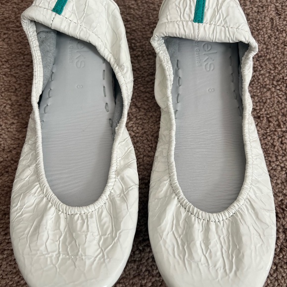 Tieks Diamond White Croc Ballet Flat Shoe size 8 - Picture 3 of 11